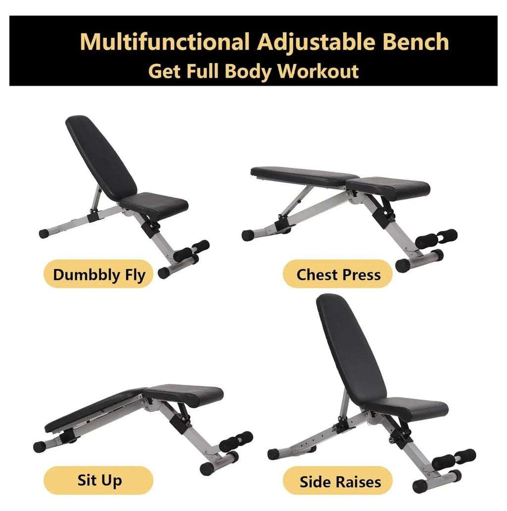 for Home Bench Incline Training Bench Strength Decline Full Bench for Press Workout Weight Foldable Adjustable Gym Body,