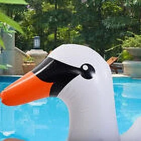 Celebrity Toy Kids Inflatable Swimming for Fun, Rideable Style Raft - Pool Swan Float