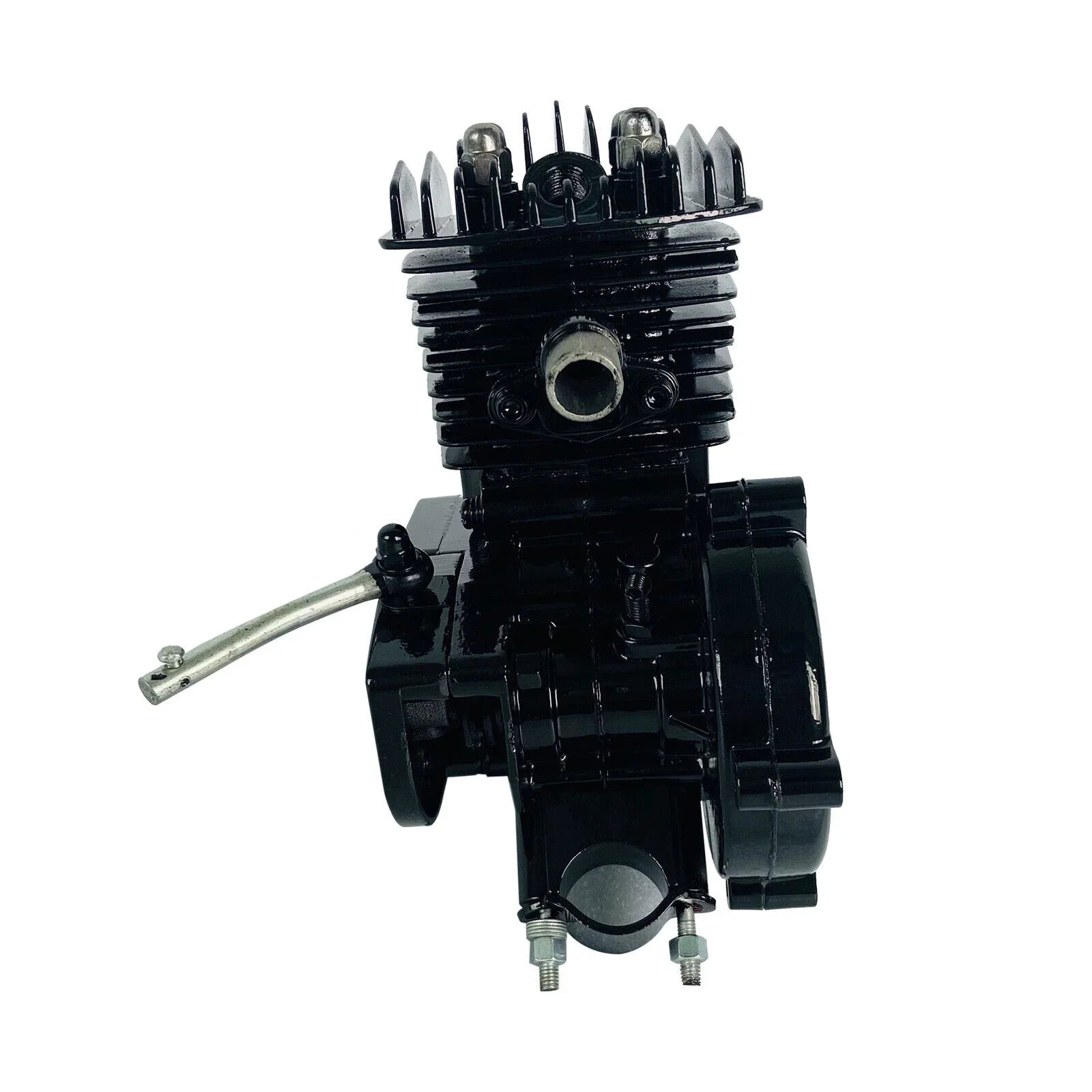 Motor Bicycle Air-Cooled Engine Bike Black Gas Petrol 2-Stroke 80cc Full Motorized Miumaeov Single Assembled Cylinder