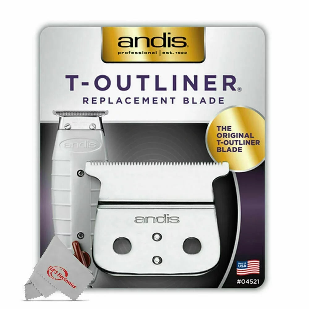 for 2Pack Close-cutting Shaver T-Outliner Andis Trimmer #04521 Replacement GTO/GO/SL