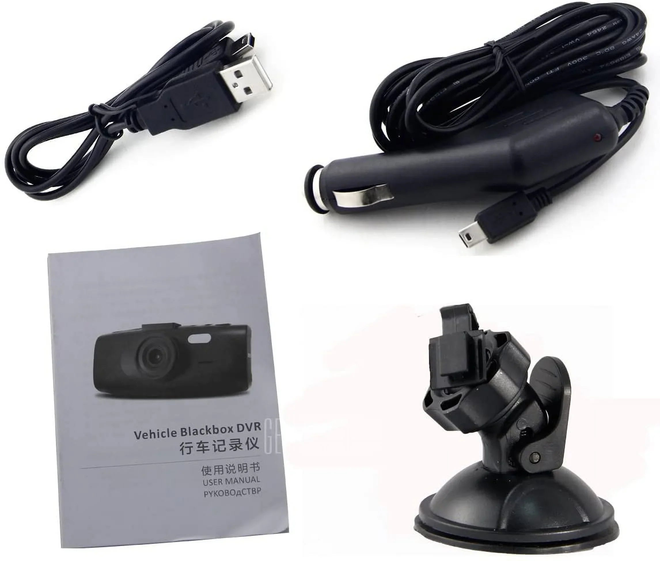 2.7" Box Detection Cam Wide HD Loop-cycle Vision Night Recorder Video 1080P Car Dash 140Â° H.264 NT96650 Novatek LCD 4X DVR Motion Recording HDMI WDR Black G1WH Angle Dashboard Full G-sensor Zoom