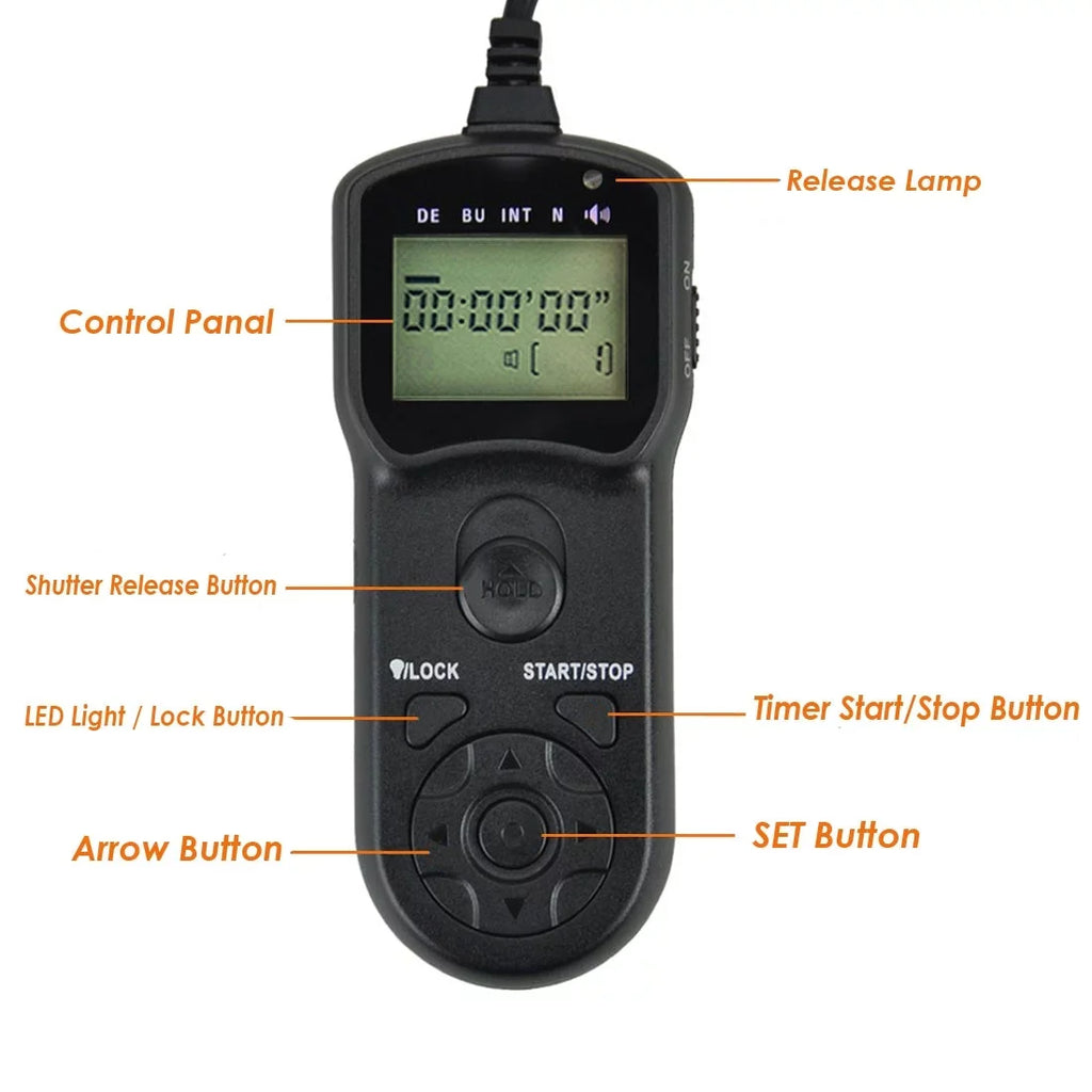 K3II K110D K20D Shutter TM-C Super Remote K5IIs K50 K3 MZ-6 JJC Mark for K1 MZ-L K5II ZX-L K5 K-1 K30 Timer Intervalometer K100D Cord K100D 645Z 645D II K500 K200D K7 Pentax