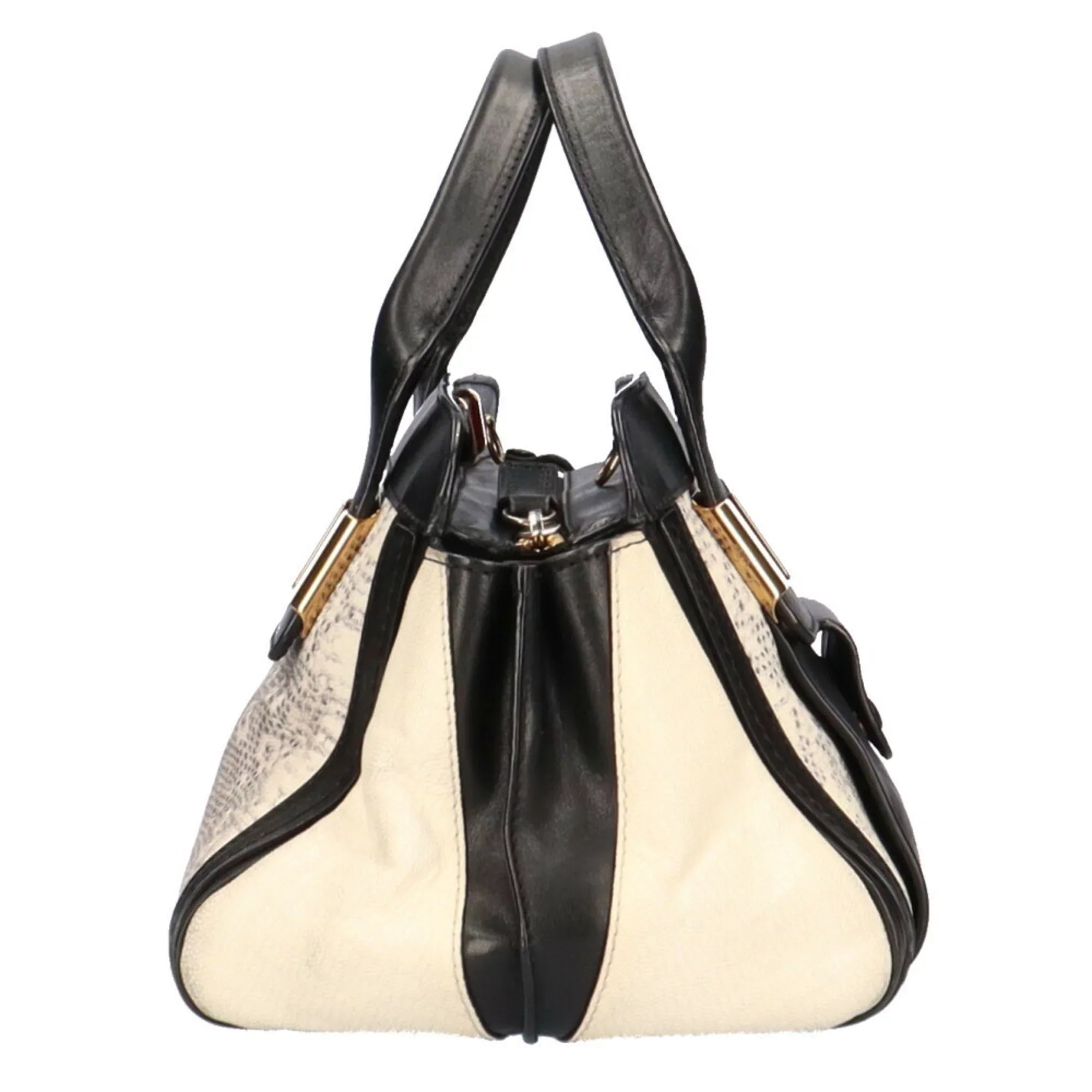 Beige Alice ChloÃ© Women's Shoulder (Good) Leather Pre-Owned Chloe Little Bag