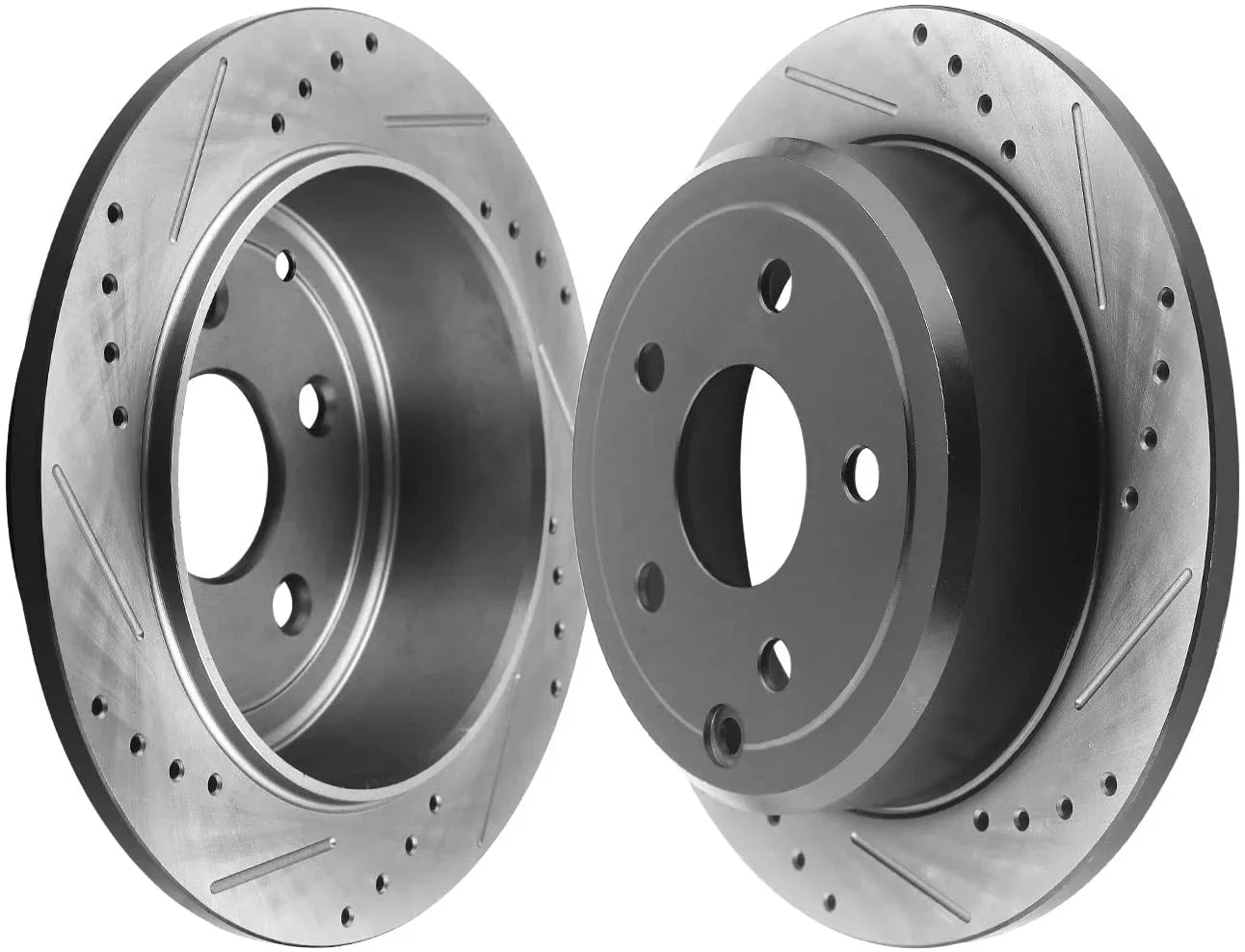 Patriot, Compass Drilled Dodge Lancer 262mm with Motors Brake Jeep & Slotted 200 Brake Rotor Rotors Chrysler Mitsubishi Avenger Caliber, Rear Afa Compatible Sebring,