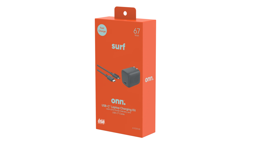 USB-C 1 onn. 67W Charger Compatible Apple,Dell,HP,Asus,Acer,Lenovo,Grey GAN for with Laptop Port,