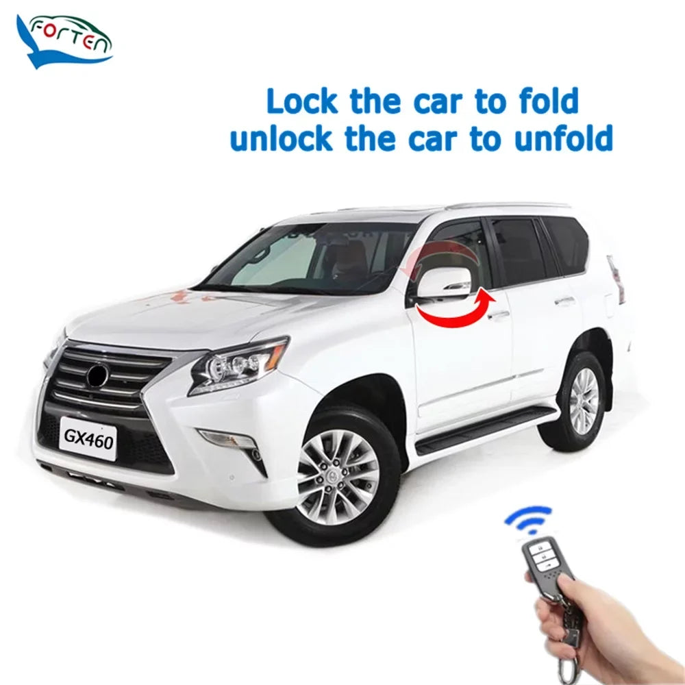 and Folder Mirror Car Side OBD Closer Kit 2020 Auto Speed for Open GX460 Window Lock Unfold 2022 Device Lexus 2021
