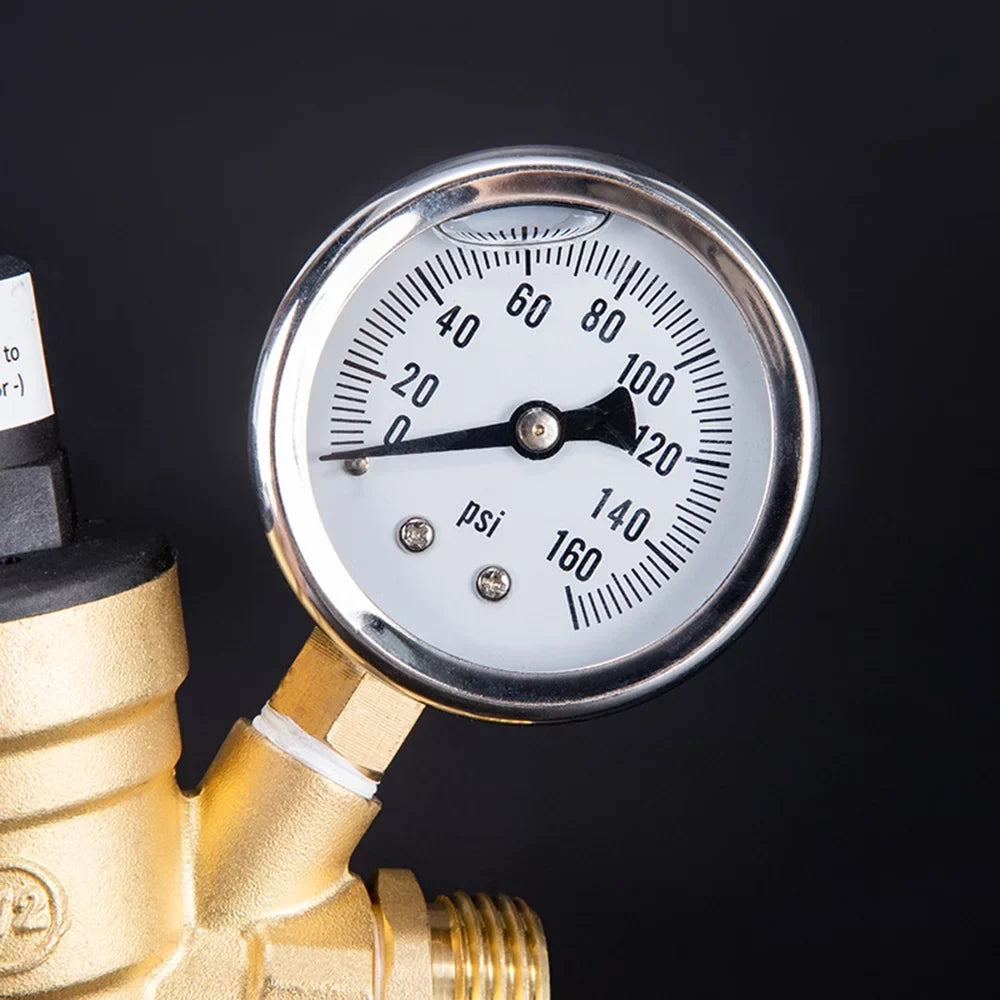 with Screened Durable Brass Inlet Filter Pressure RV System Valve Regulator Water for Plumbing Ideal Yabuy