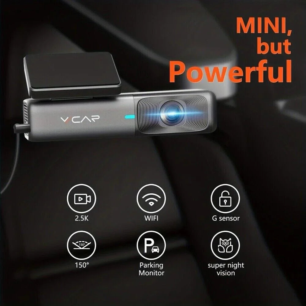 Max, 128GB for 32G Vision, Free Loop Car Night Recording, Support 2.5K G-Sensor, WiFi Cars Dash Camera Dash VVCAR Cam 1440P Card,
