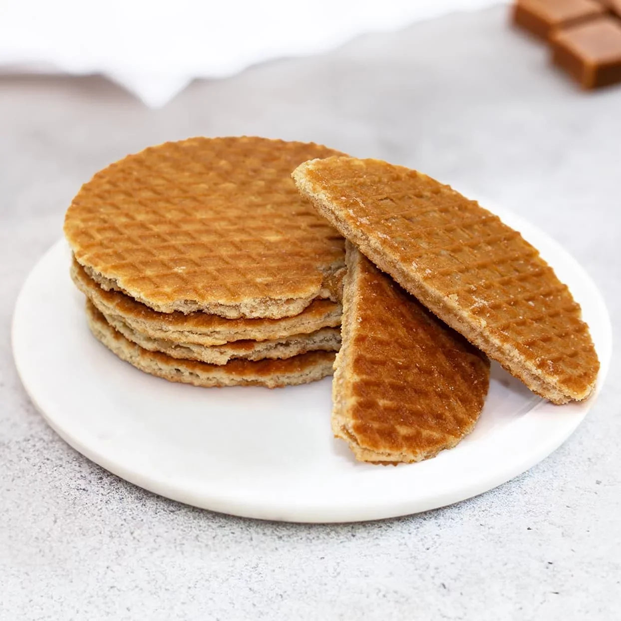 Cookies Stroop Pack) Individually Toasted (40 Waffle Syrup Caramel Cookies Stroopwafel Butter Wrapped - With Waffles - Dutch Coffeecakes Caramel - By
