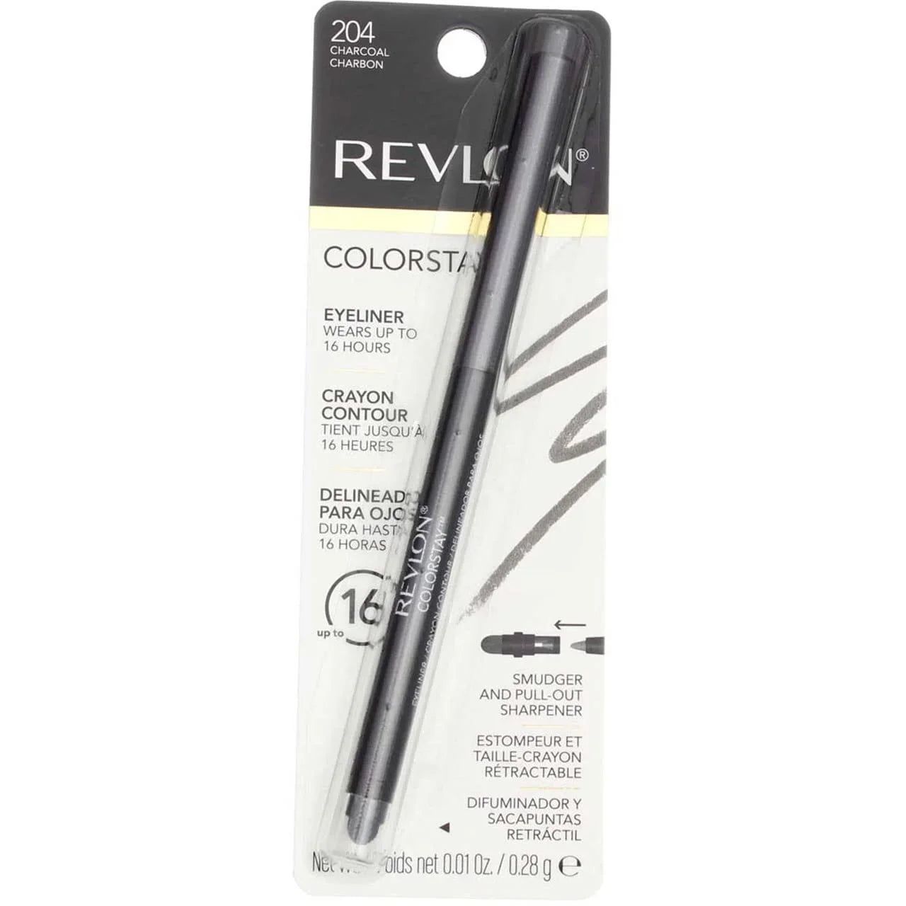 Eyeliner Colorstay 4) [204], Oz (Pack 0.01 Revlon Of Charcoal Pencil,