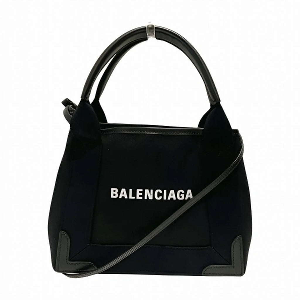 Balenciaga Navy Ladies Handbag Bag Shoulder Cabas 390346 2WAY Pre-Owned (Good) XS