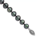 Silver Black 8-9mm for Women Pearl 7.25inch Fwc 925 Fine Sterling Bracelet Jewelry Auriga