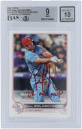 NL Fanatics Beckett Witnessed Goldschmidt 9/10 #535 2 Authenticated Fanatics "22 Series Topps Cardinals - St. 2022 with Card Louis Authentic MVP" Paul Autographed Inscription Certified
