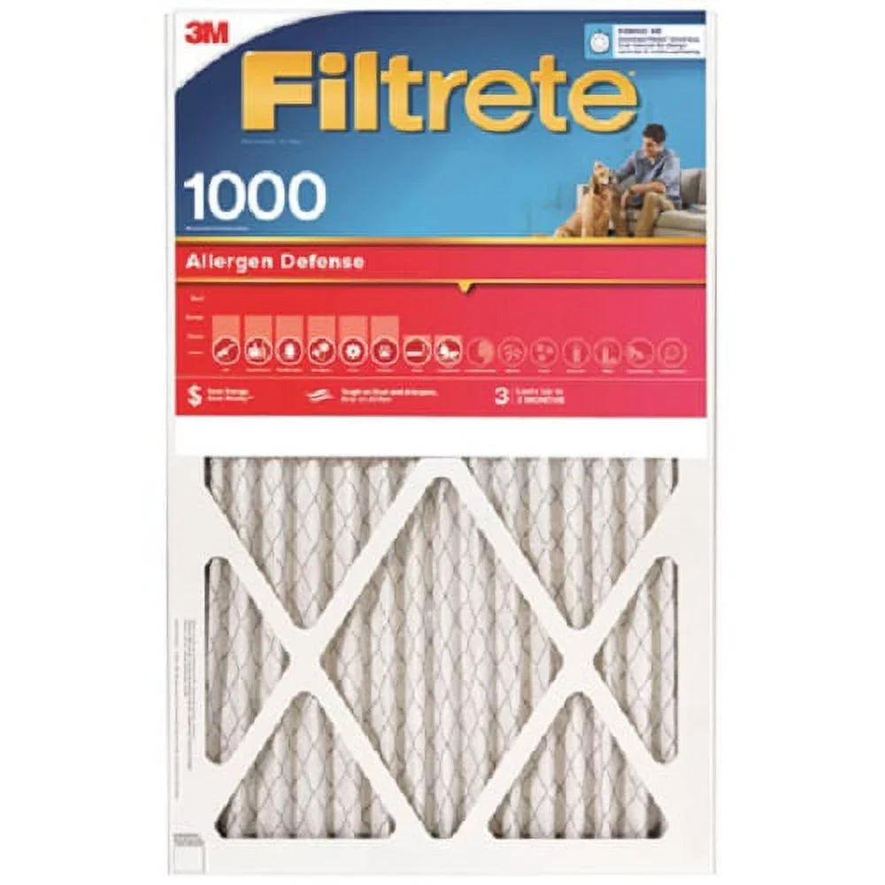 Filter Quantity 3M 25" of x Pleated - 3 MPR 14" Filtrete x Month 1" Air Red Disposable 4 1000 9804-4