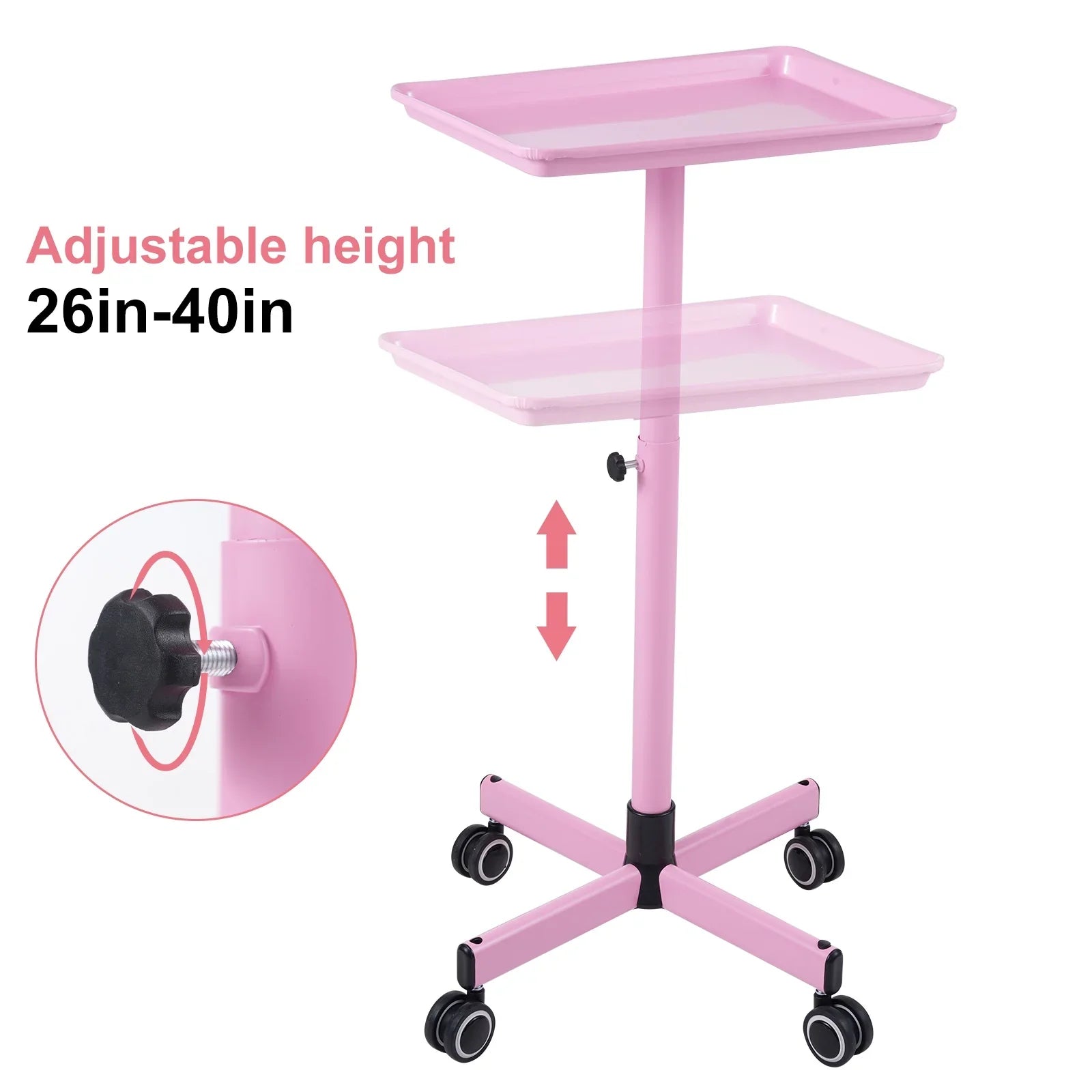Adjustable - Spas Wheels Shelf,Hair Stylist WheelsBy Wheels Salons Salon Hair Beauty Convenient Movable Salon Salon - And On Clinic Salon Salon Hair Storage Bestauty ColorHair Cart