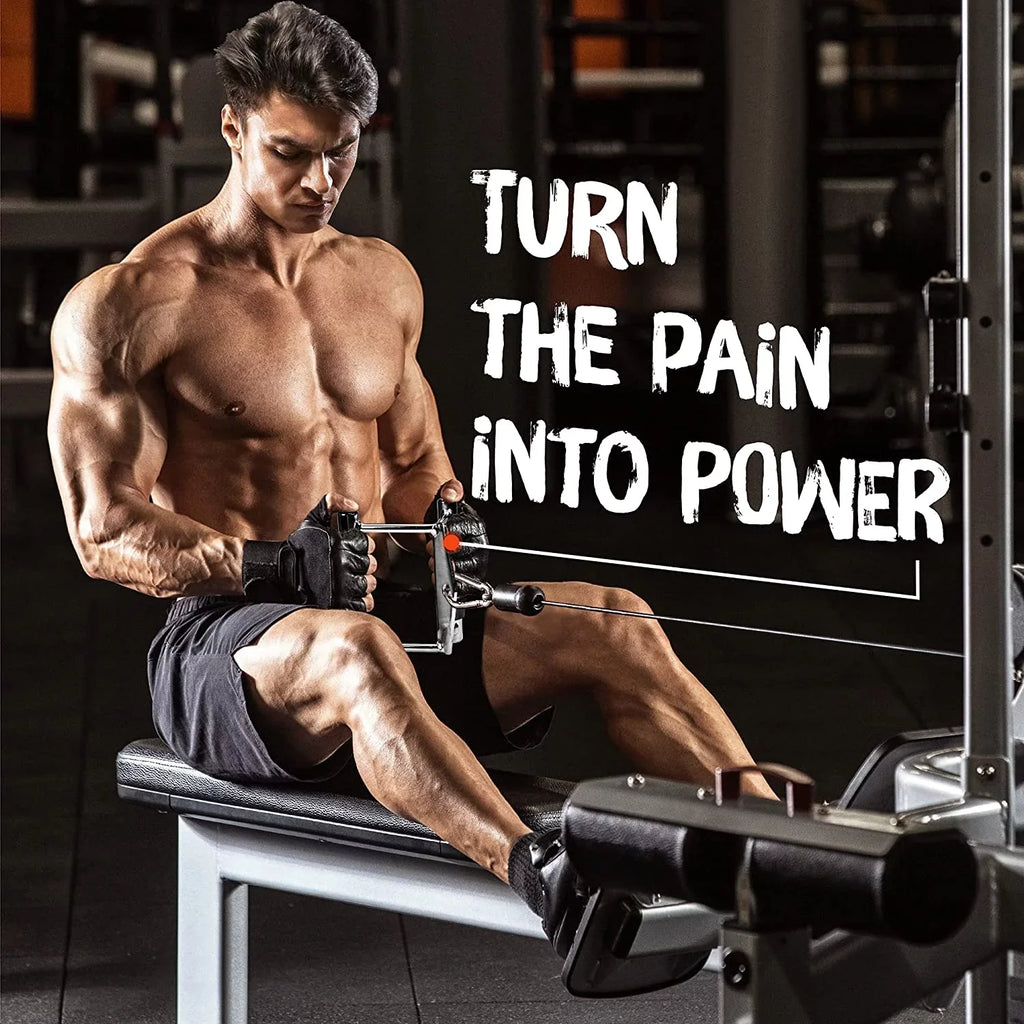 '+ Rope Double Attachment V-shaped Cable Handle Yes4All D Combo Bar Tricep +