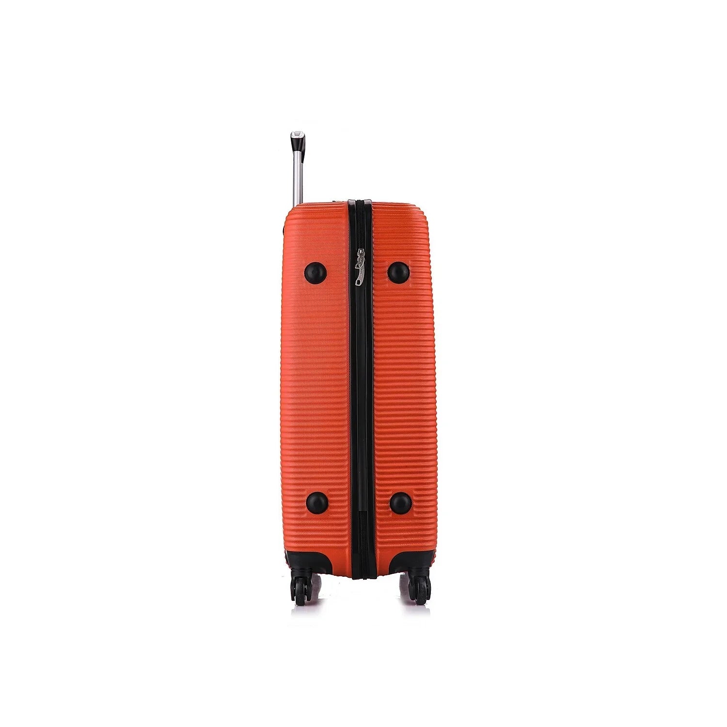 Orange Royal 4-Wheel Luggage InUSA Large (IUROY00L-ORG) Plastic Spinner