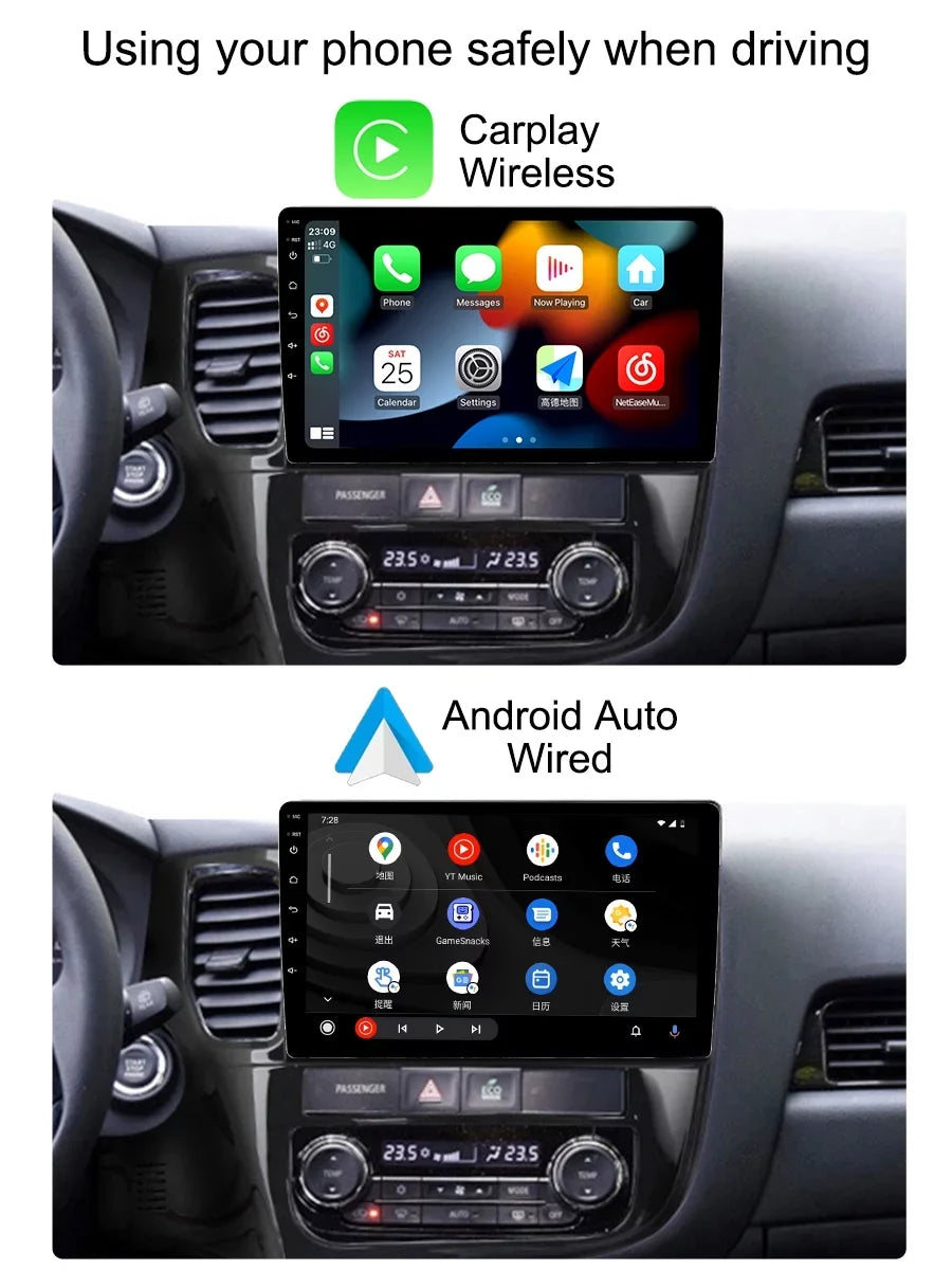Car For Android 2012 Radio 2018 GG0W Carplay Mitsubishi Multimedia Auto Navigation GF0W - GPS Outlander Player Android 3