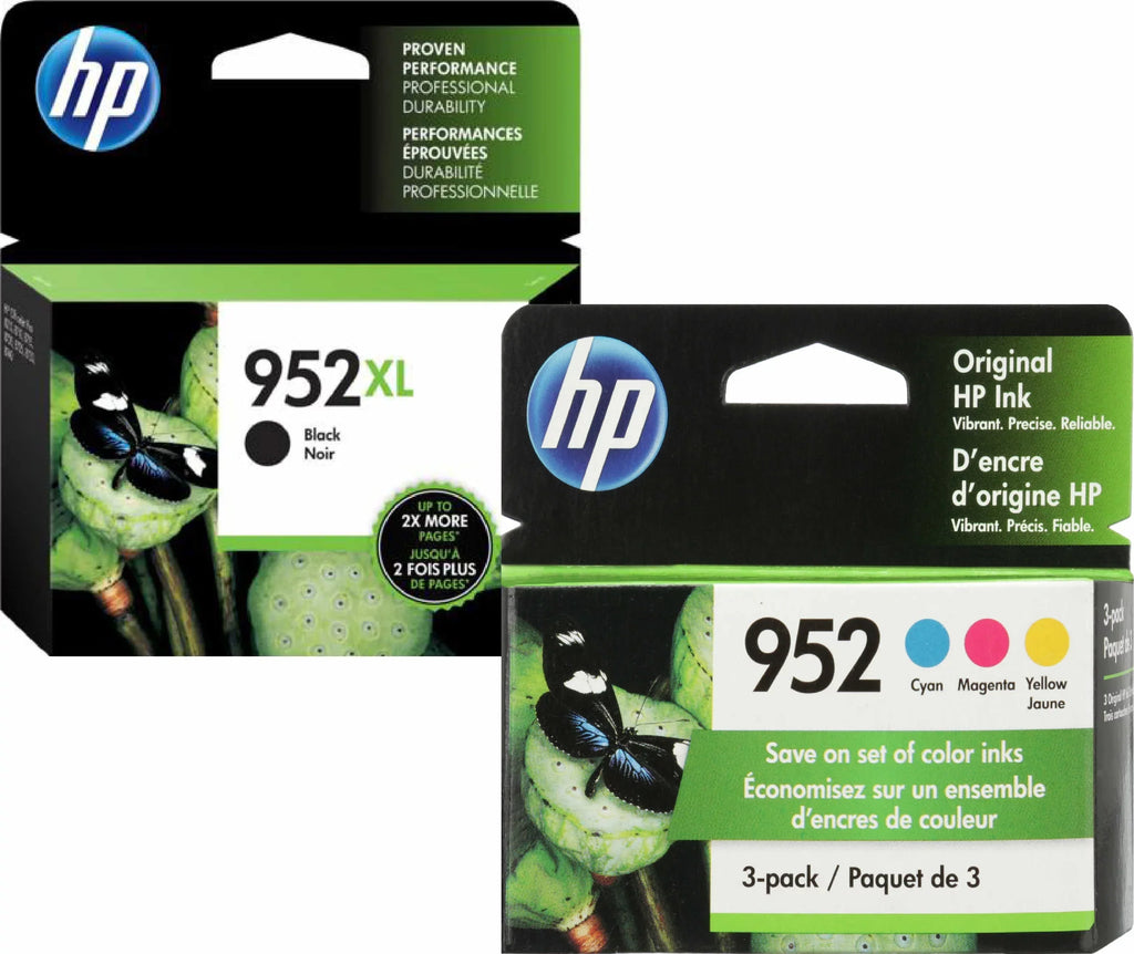 and Black (N9K28AN) N9K27AN 952 Original 952xl Yellow Magenta, color Cyan, Combo HP F6U19AN Standard
