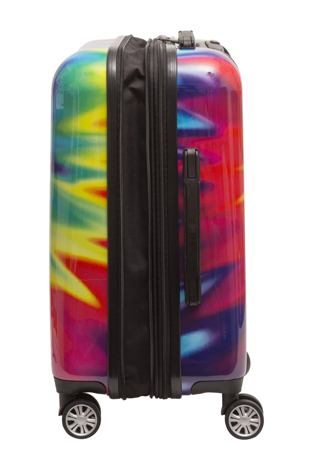 Dye Tie-Dye Inch Rolling Swirl Tie Rainbow Carry Suitcase Luggage, 22 Hardshell with On Wheels,