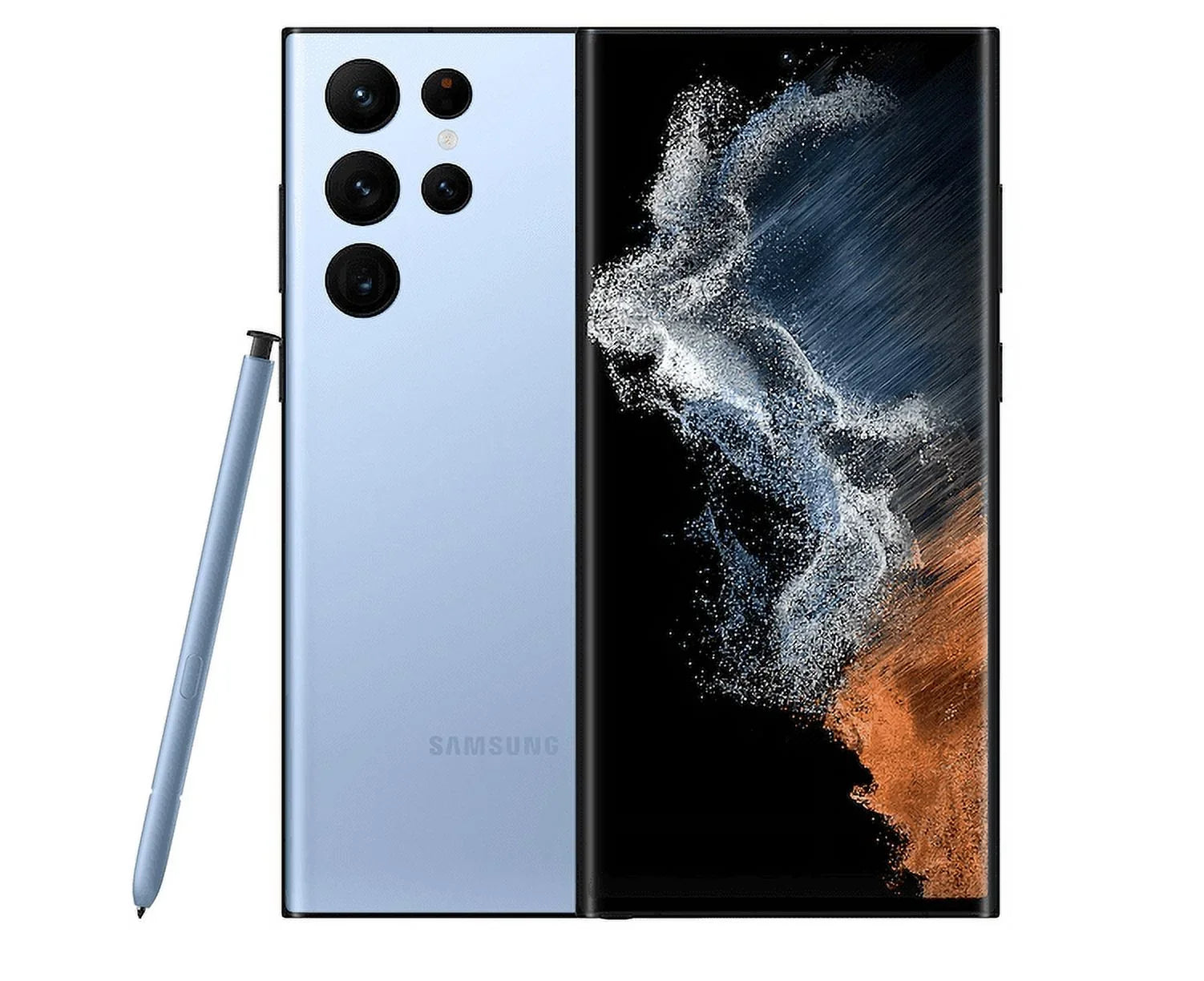 Blue) Unlocked Galaxy Ultra 5G Open Cellphone Samsung 256GB Box S22 (Sky S908U1 Factory