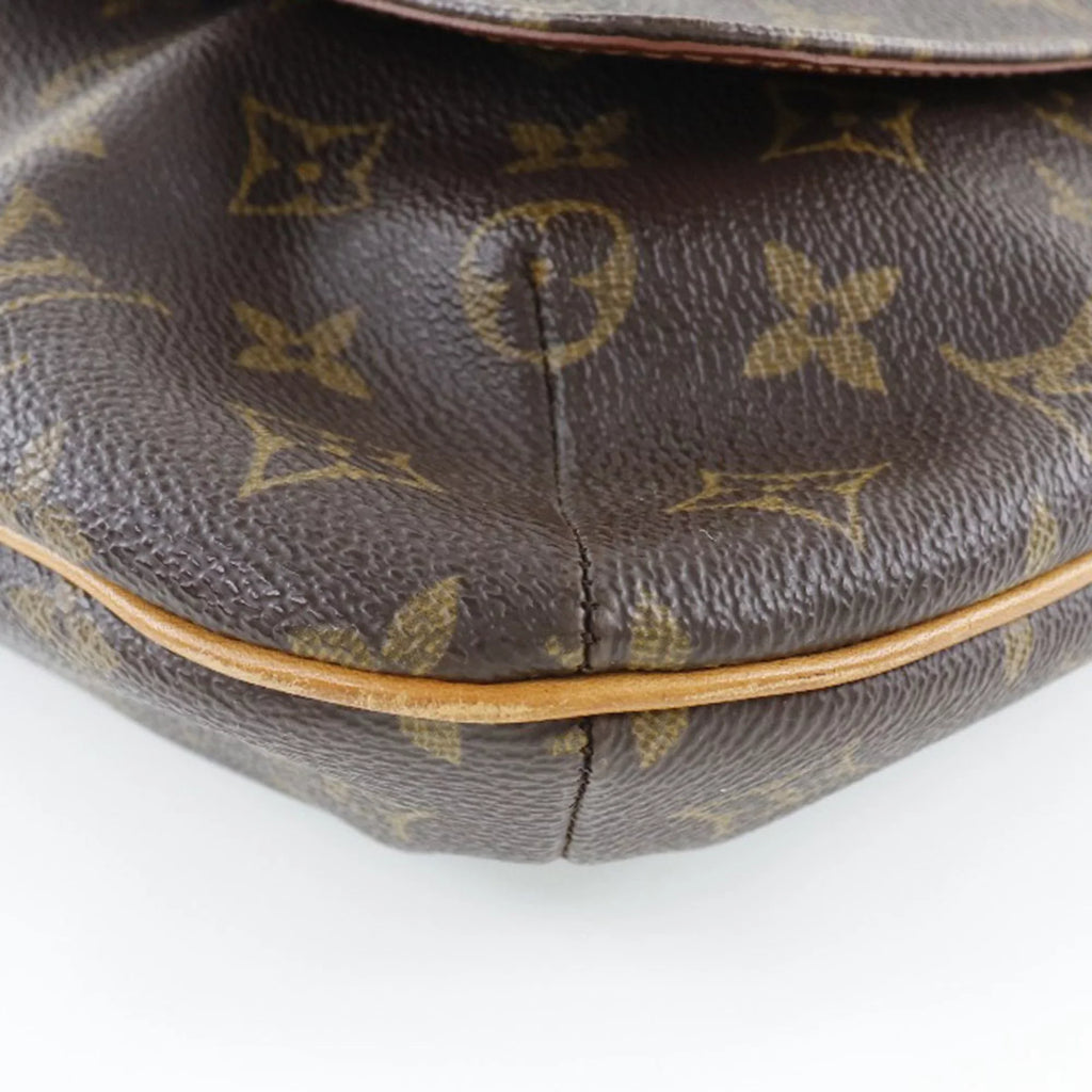 Musette Brown Vuitton Bag Shoulder Women's Canvas (Fair) LOUIS Louis VUITTON M51256 Monogram AS0071 Pre-Owned