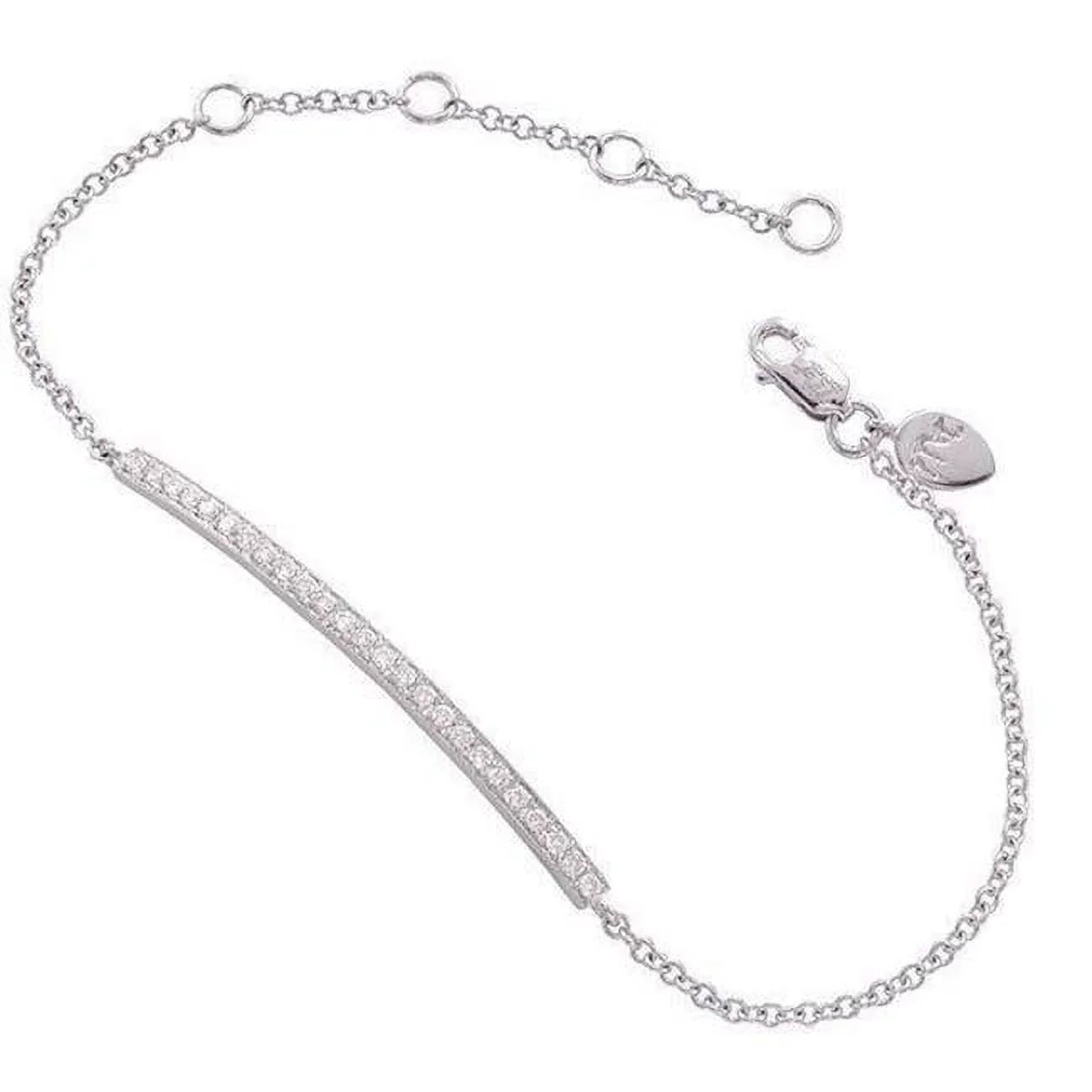 Round CT 14K Gold Mens Bracelet, Harry 2 Enterprises Diamond 58134 Chain Chad Lady
