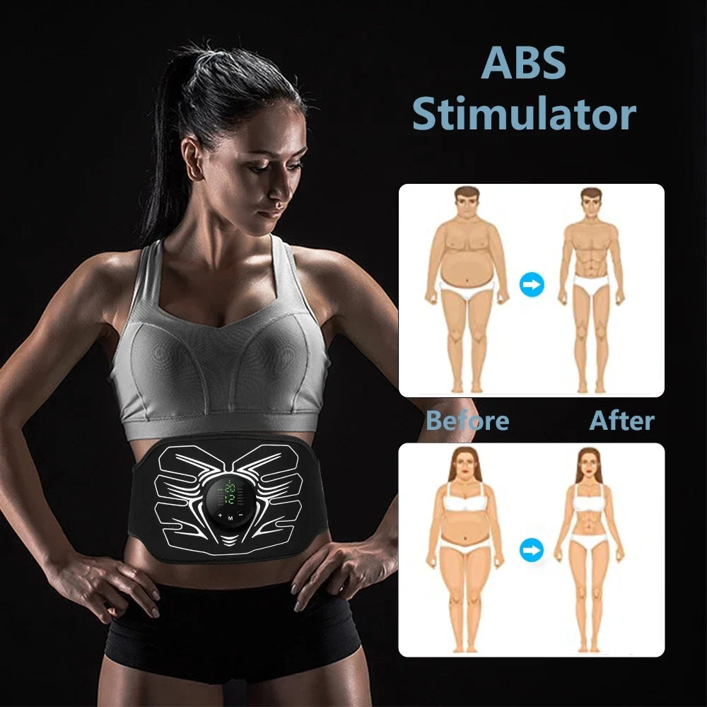 Workout Stimulator Office Stimulator,Ab Equipment Muscle Toning Abdomen Fitness Portable Ab Home Belt Workout ABS Machine,Abdominal for