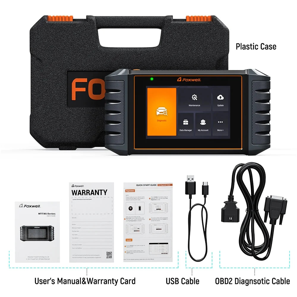 Systems Diagnostic Reader Scanner EPB Oil Calibration Throttle with Free SAS Services ABS Reset Foxwell Tool Update Car Maintainence All a Touchscreen NT726 12 5.5inch Bleeding Code OBD2