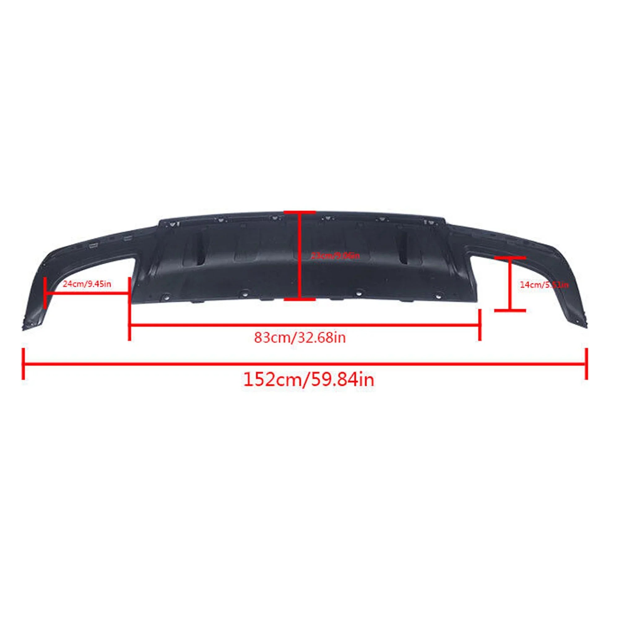 300 Diffuser 2015-2022 NINTE SRT Fiber Exhaust for Style Rear Chrysler Carbon Square