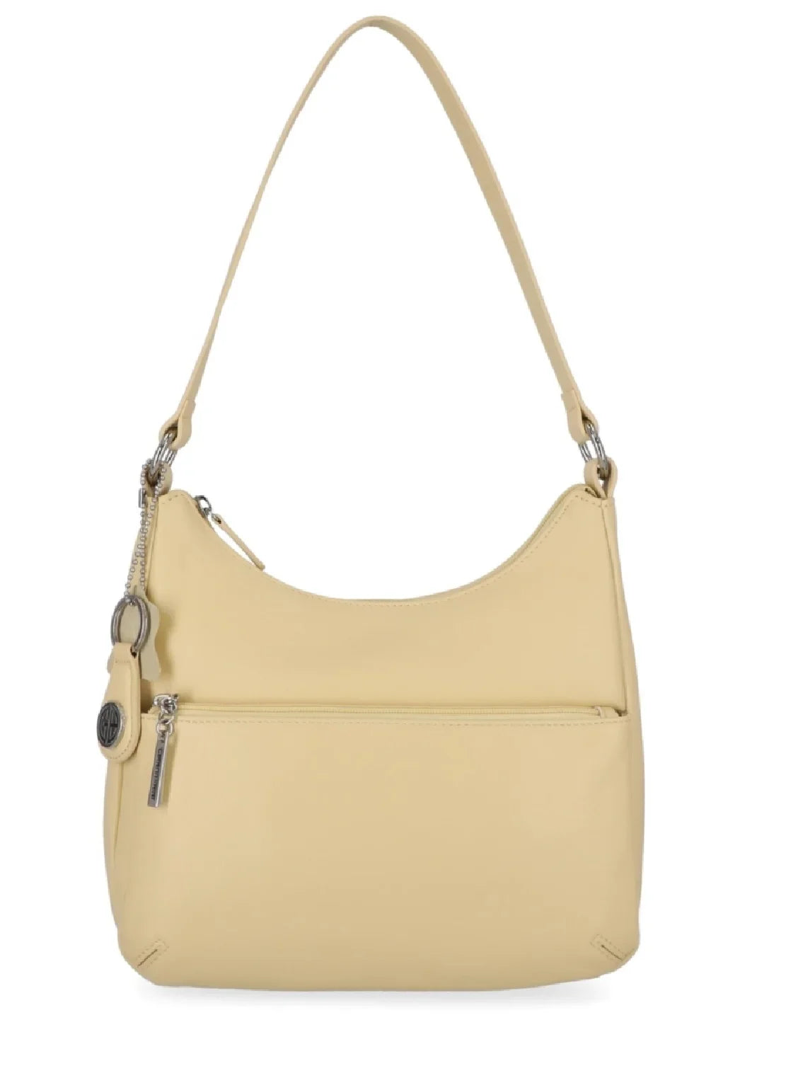 Bag Hobo Size Nappa Women's Bernini Giani Leather Regular Yellow