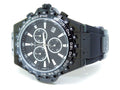 Mens Joe Rubber 48mm Jojo Signature 0.26ct Watch Band Black Rodeo