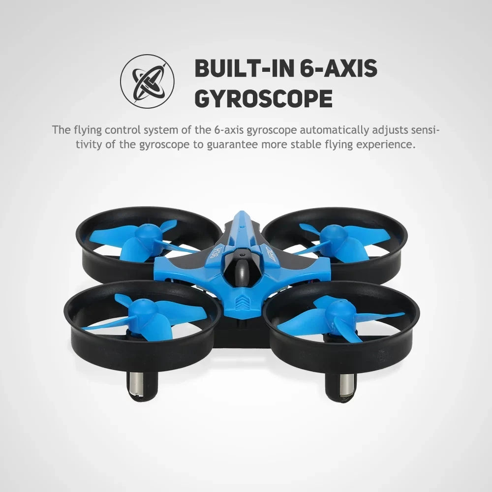One-Key 3D-Flip RTF Drone RC UFO Headless Return Quadcopter Gyro H36 4CH JJR/C Mode 6- 2.4G -Crush