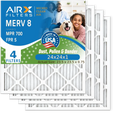 MERV Air to Filter USA Filter Filters 24x24x1 4 Made AIR. Comparable HVAC MPR Pleated & Pack 5 24x24x1 Electrostatic Air WICKED Premium AIRX Furnace 8 FILTERS 700 by AC Conditioner CLEAN FPR