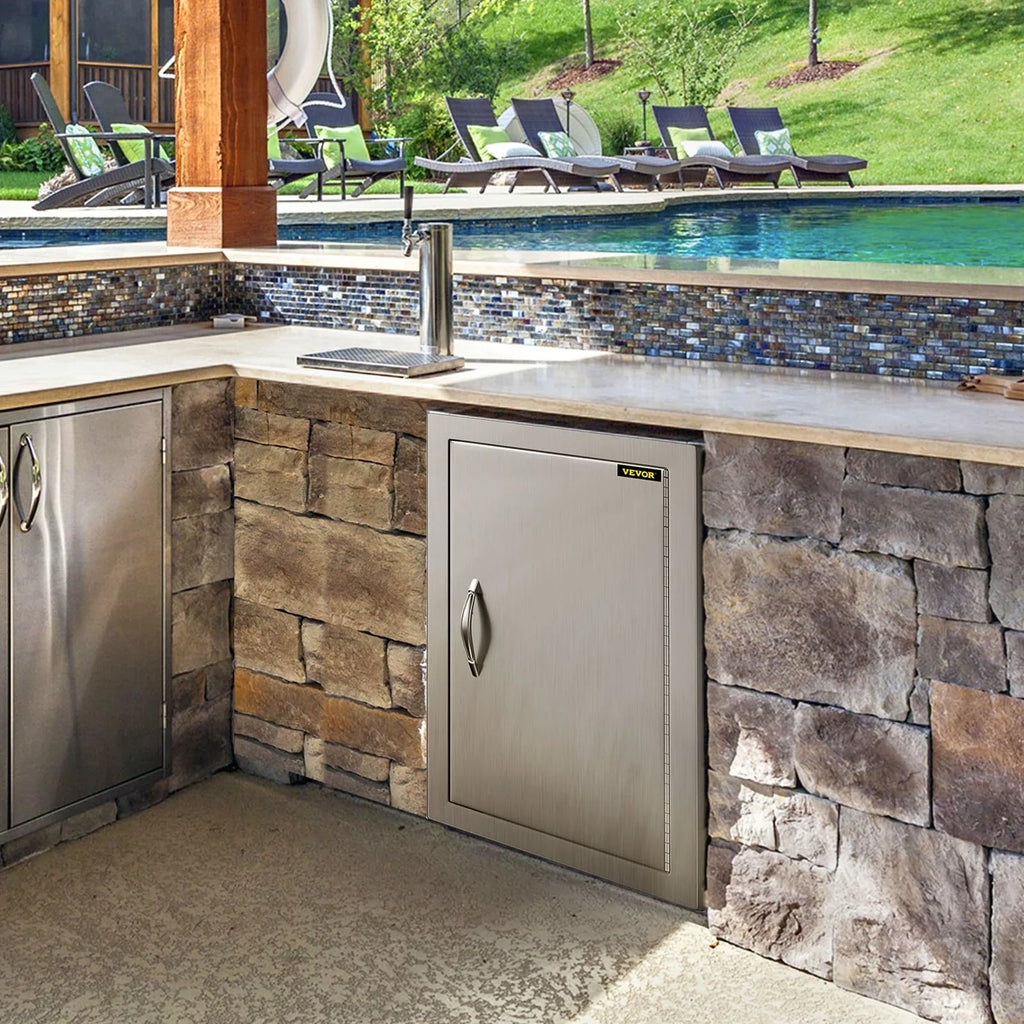 Steel inch BBQ Access Door, BBQ for Outdoor 17x24 Stainless Ideal Kitchen, Island