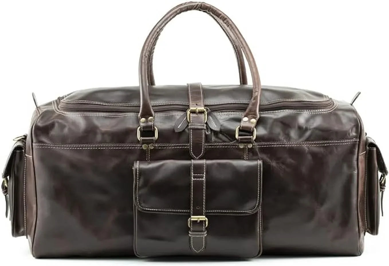 Gym Leather Bag Buffalo Vintage Leather Weekender Hulsh Holdall Overnight Duffle 24 for Bag Style Top Classic Travel Sports Men Bag Grain inches Bag