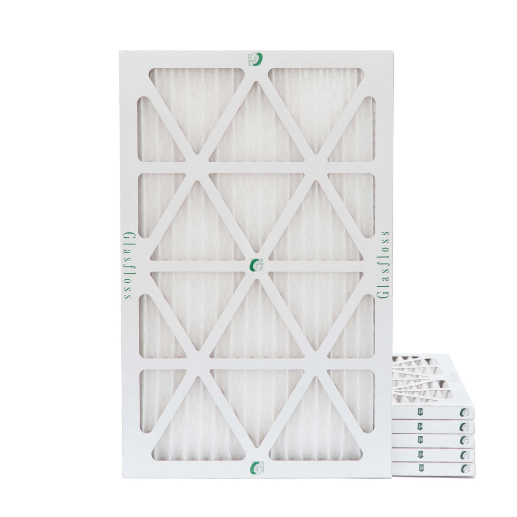 by Filters 16x25x1 7/8 MERV Glasfloss. Pack 10 Pleated 6 x x of Actual Size: 15-1/2 Air 24-1/2