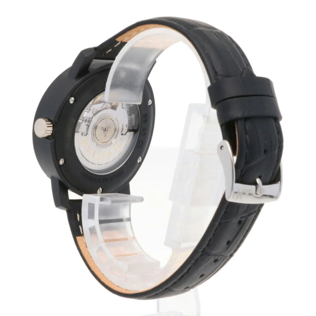 carbon men's (Good) BVLGARI BB40CL Bvlgari watch self-winding Pre-Owned