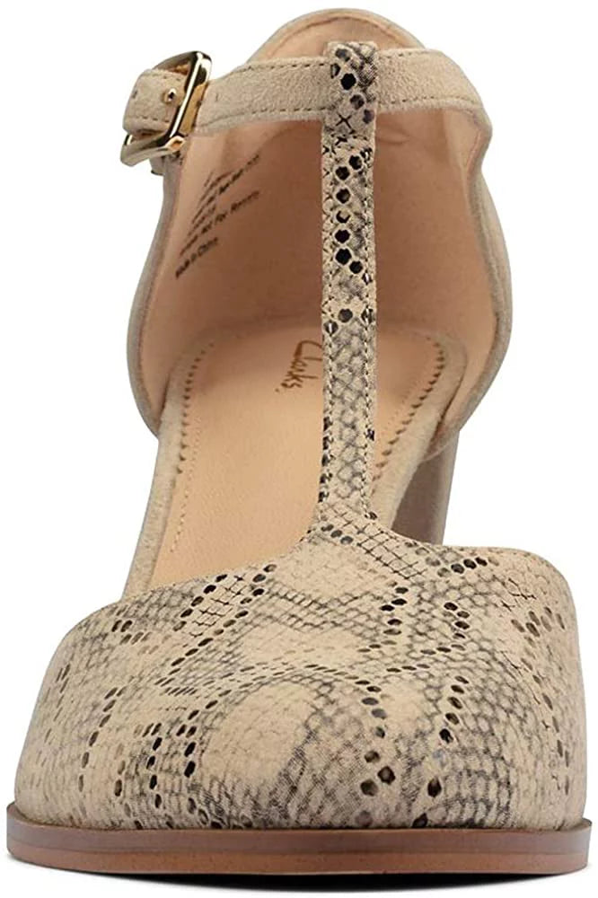 Adult Women Combi 26156390 Taupe Women Snake 6.5 CLARKS