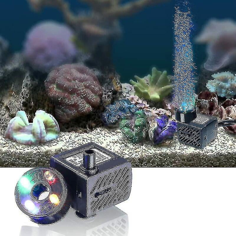 With Mini Pond, Well, Aquarium, 3.5w, Water Small Pump Fountain Garden, Water 180l/h, Led, Pump Garden
