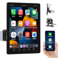 MP5 Rear Apple Carplay Car Car with USB Screen Camera Android Touch Player Din FM,with Link Car Mirror LED Auto Stereo 12 Podofo Bluetooth HD 9.5'' Radio Single