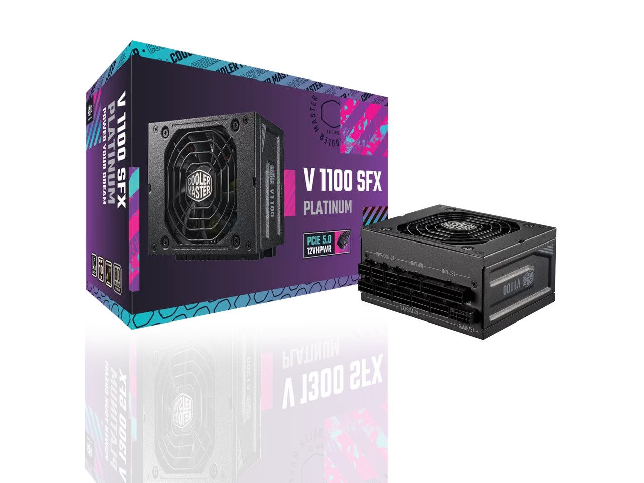 Efficiency, ATX3.0, ATX 80+ Master Fully Bracket (MPZ-B001-SFAP-BUS) SFX Platinum SFX, Platinum SFX Cooler Form Factor V1100 Included, 1100W Modular, Fully