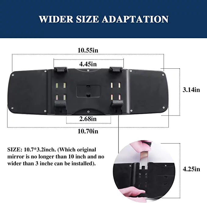 Car View Rear Rearview and Tee Women Car Decorations Glass, Accessories Car Mirror Interior Mirror, Bling with HD Bling Bling for