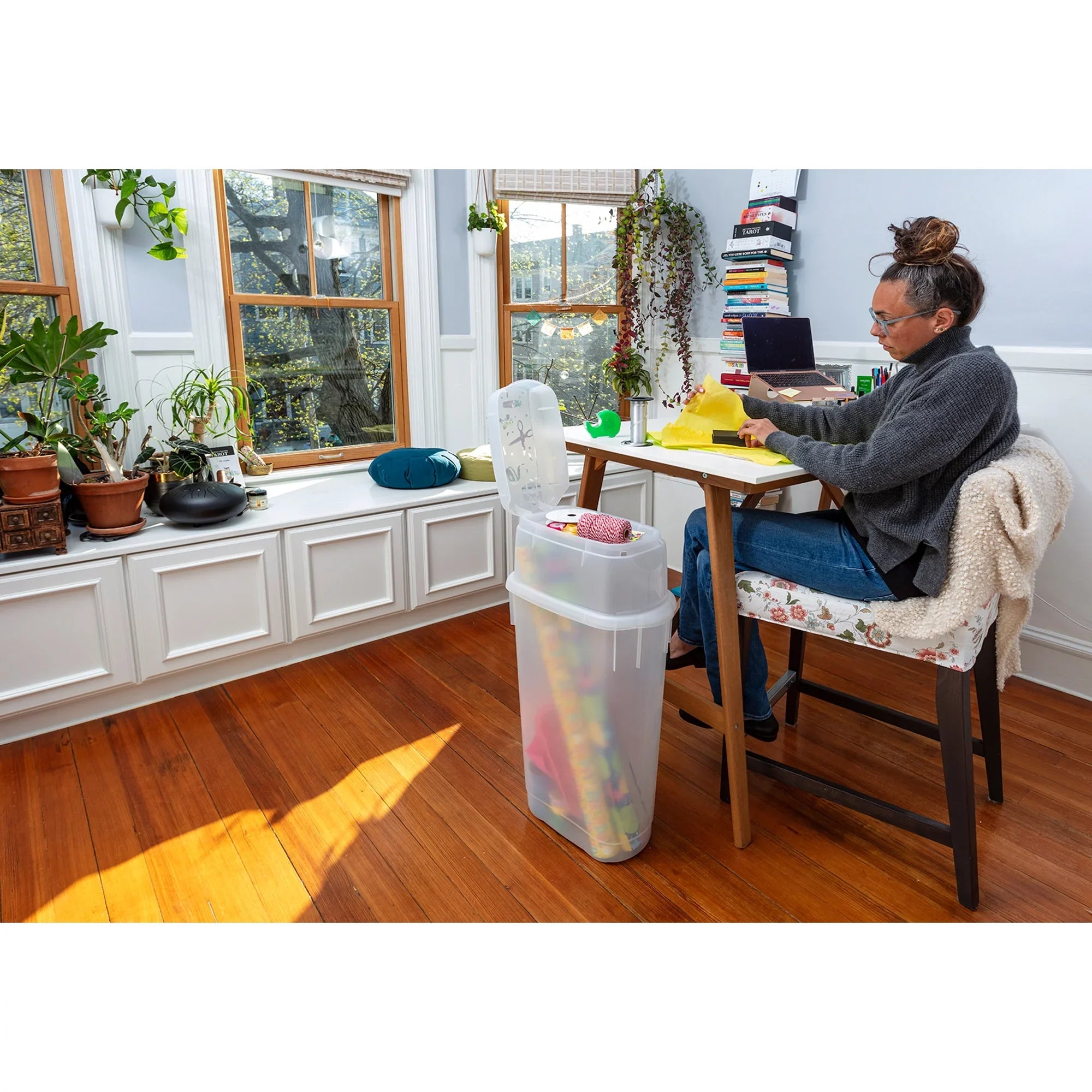 Wrap Container, Clear, Rubbermaid Craft N' Single Plastic Paper Wrapping