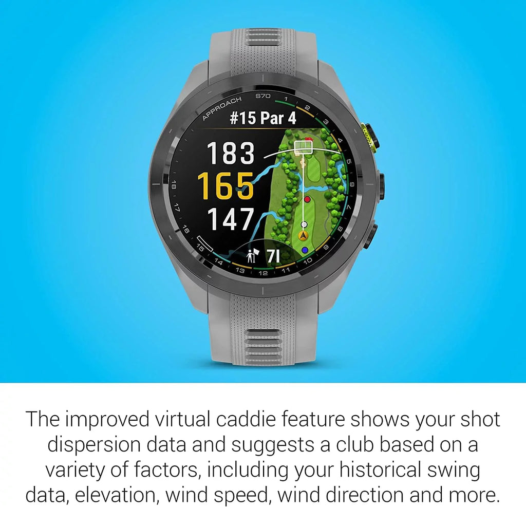 with Accessories Garmin S70, (47mm) Black Approach