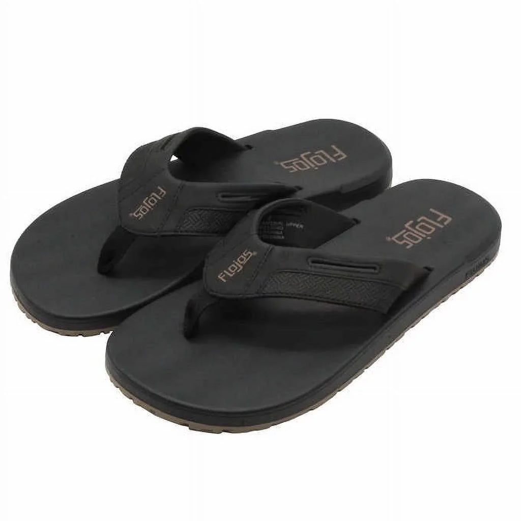 Flip 9, Flop Flojos Black-Tan Sandals, Men's Size