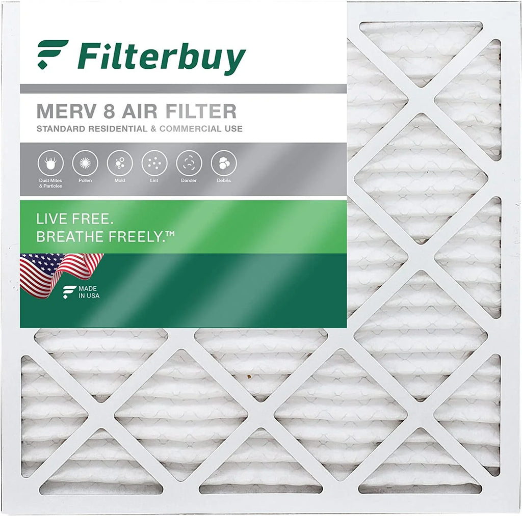 8 MERV AC Pleated Furnace (1-Pack) 24x24x4 Filters Filterbuy Air HVAC
