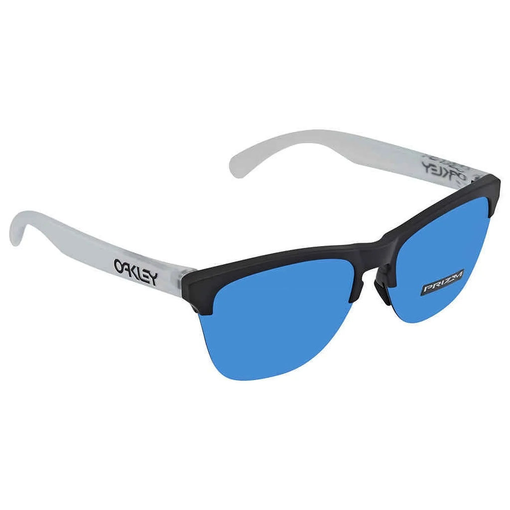 Oakley Men's Lite Frogskin Sunglasses 937402 Prizm OO9374 Sapphire Round 63