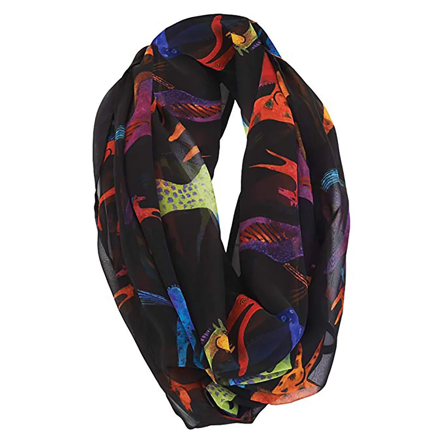 Burch Dancing Scarf Laurel Infinity Artistic Wrap Horses