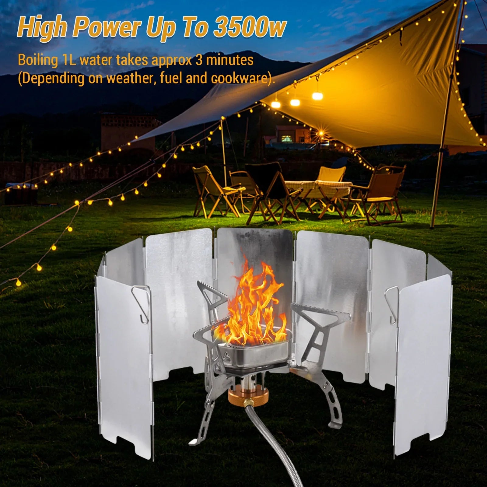 Camping Cooking for Lightweight Outdoor Carry Apexeon Stove to Stove and Kit: Gas Easy - Portable